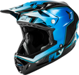 Werx R Flow Carbon Helmet Black Carbon/Blue/White Lg