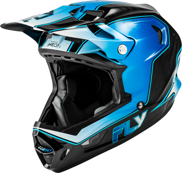 Werx R Flow Carbon Helmet Black Carbon/Blue/White Lg