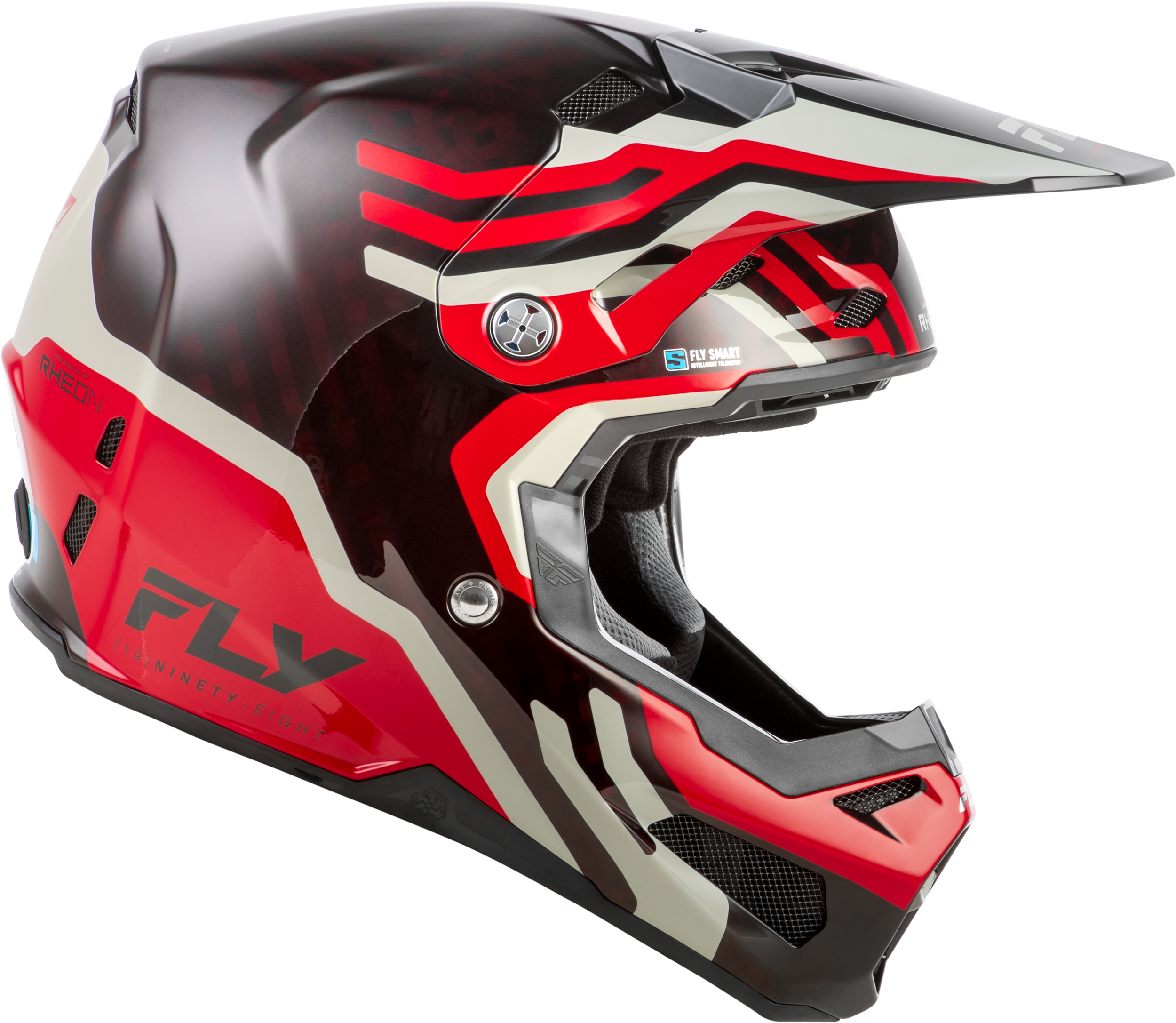 Formula S Carbon Byte Helmet Red Carbon/Red/Grey 2x