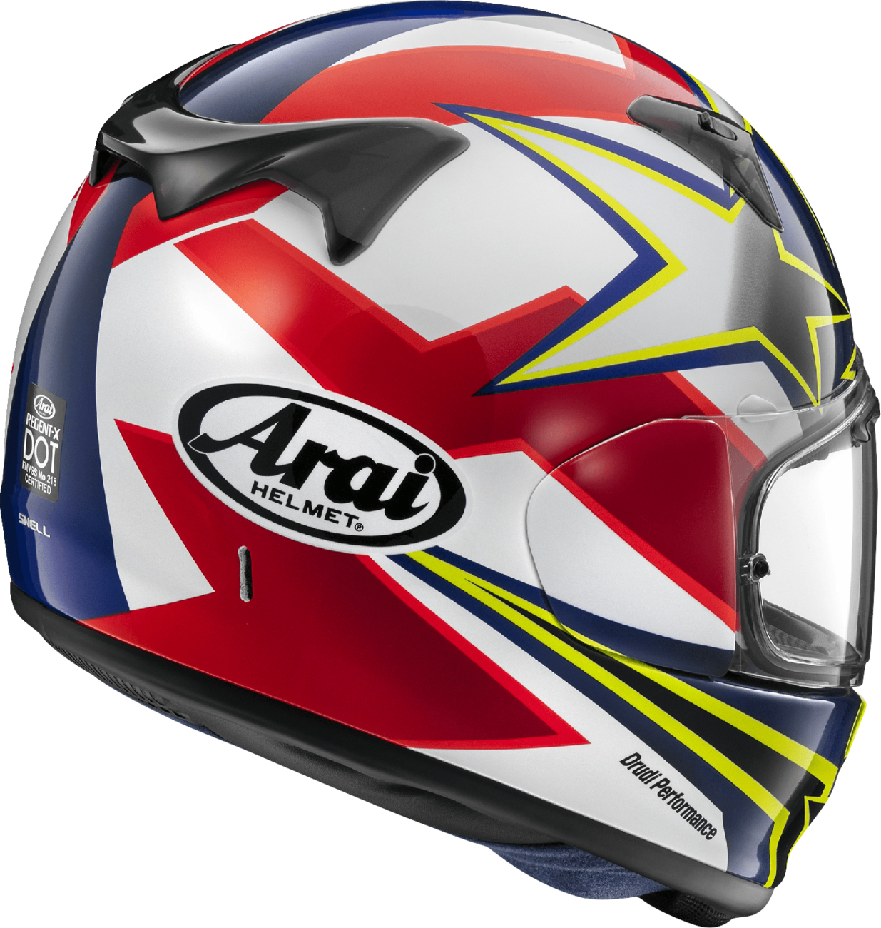 ARAI HELMETS Regent-X Helmet - Stars & Stripes - Yellow - Small 0101-17458