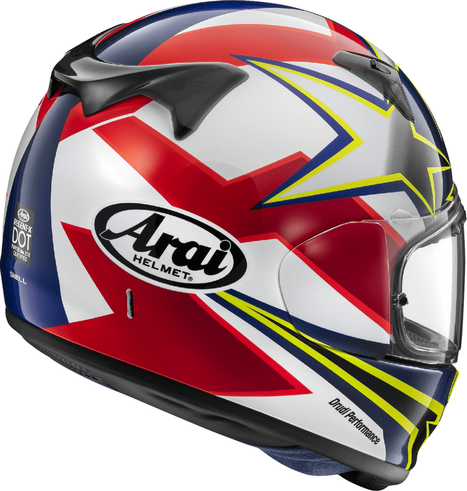 ARAI HELMETS Regent-X Helmet - Stars & Stripes - Yellow - Small 0101-17458