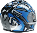 Z1R Warrant Snow Helmet Neuron in blue and white, full-face adult snow helmet with XS size, designed for winter sports.