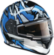Z1R Warrant snow helmet for adults in blue and white, full face design, size XS, suitable for winter snow sports.