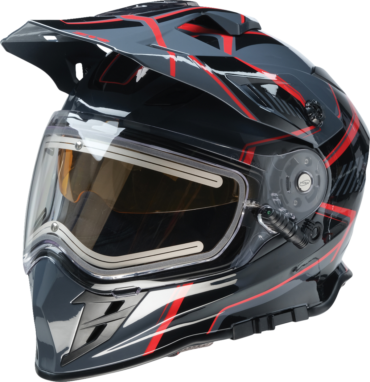 Z1R Range 2.0 Snow Helmet in black and red, full face adult helmet with rotor design, size 2XL, for winter sports.