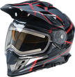 Z1R Range 2.0 Snow Helmet in black and red, full face adult helmet with rotor design, size 2XL, for winter sports.