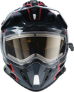 Z1R Range 2.0 Snow Helmet in black and red, full face adult helmet with rotor design, small size for winter sports.