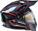 Z1R Range 2.0 Snow Helmet in black and red, adult full face snow helmet with rotor design, size 2XL.