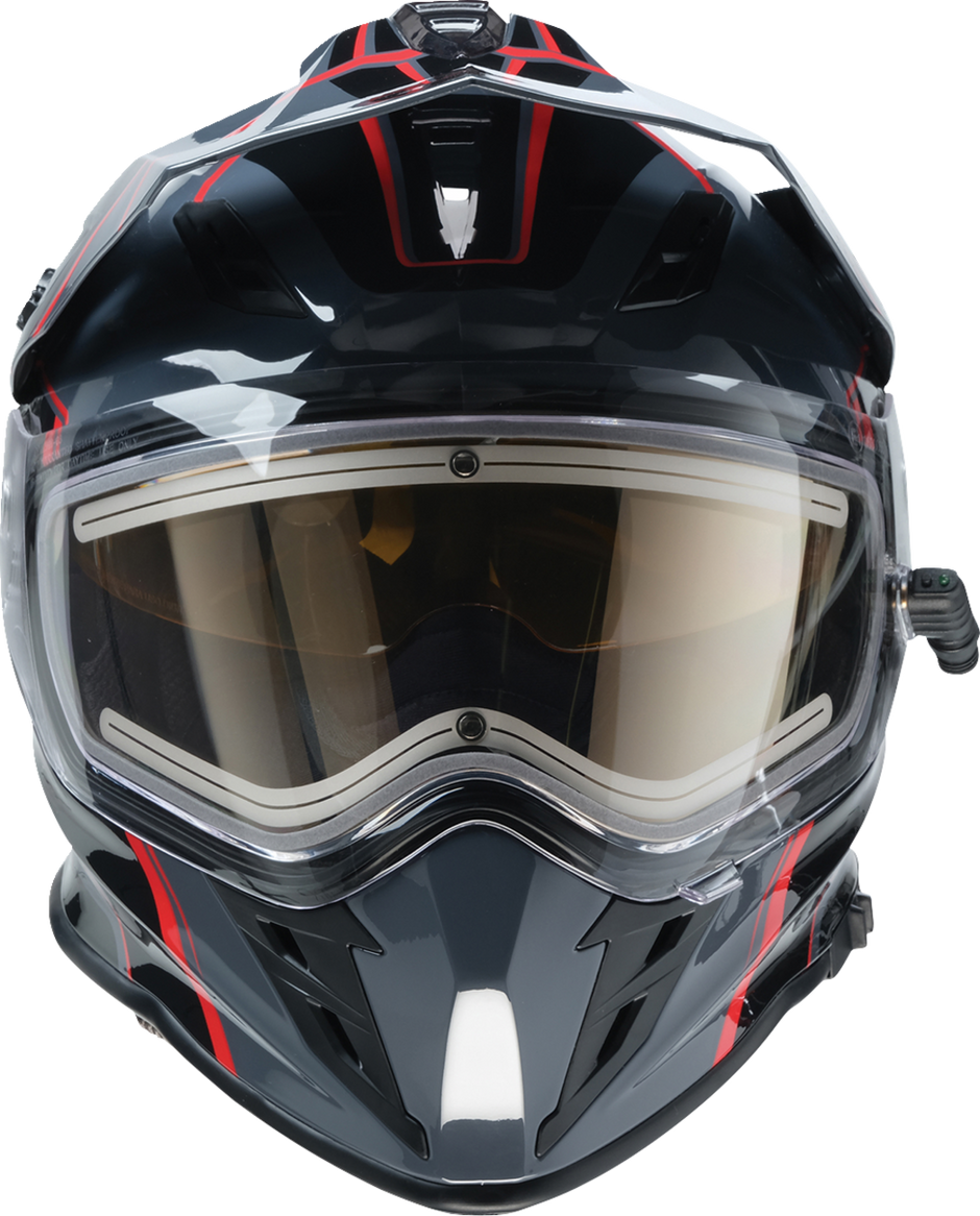 Z1R Range 2.0 Snow Helmet in black and red, adult full face snow helmet with rotor design, size 2XL.