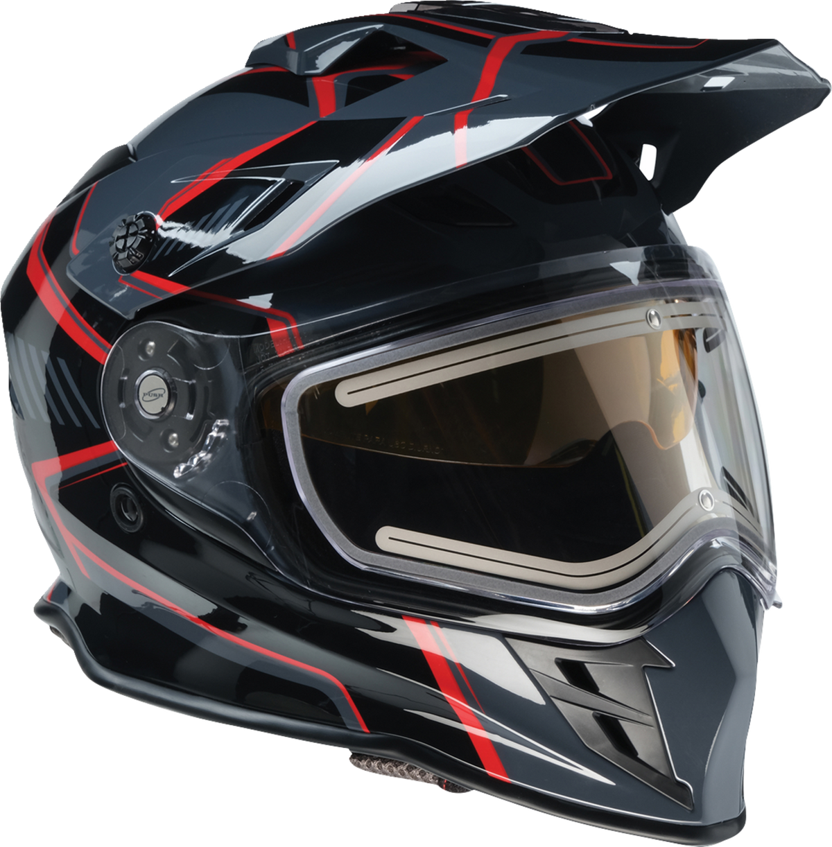 Z1R Range 2.0 Snow Helmet in black and red, adult full face helmet with rotor design, size XS, for winter sports.