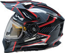 Z1R Range 2.0 Snow Helmet, full face adult snow helmet in black and red, size XS, with rotor design.