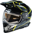 Z1R Range 2.0 Snow Helmet in black and hi-viz, full face adult helmet with rotor design, size XS, for winter sports.