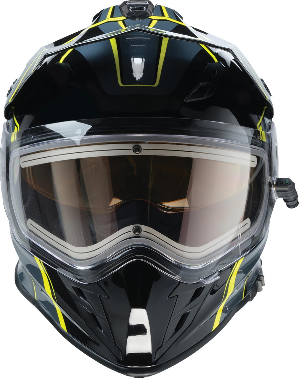Z1R Range 2.0 Snow Helmet in black and hi-viz, adult full face snow helmet with rotor design, size XS.