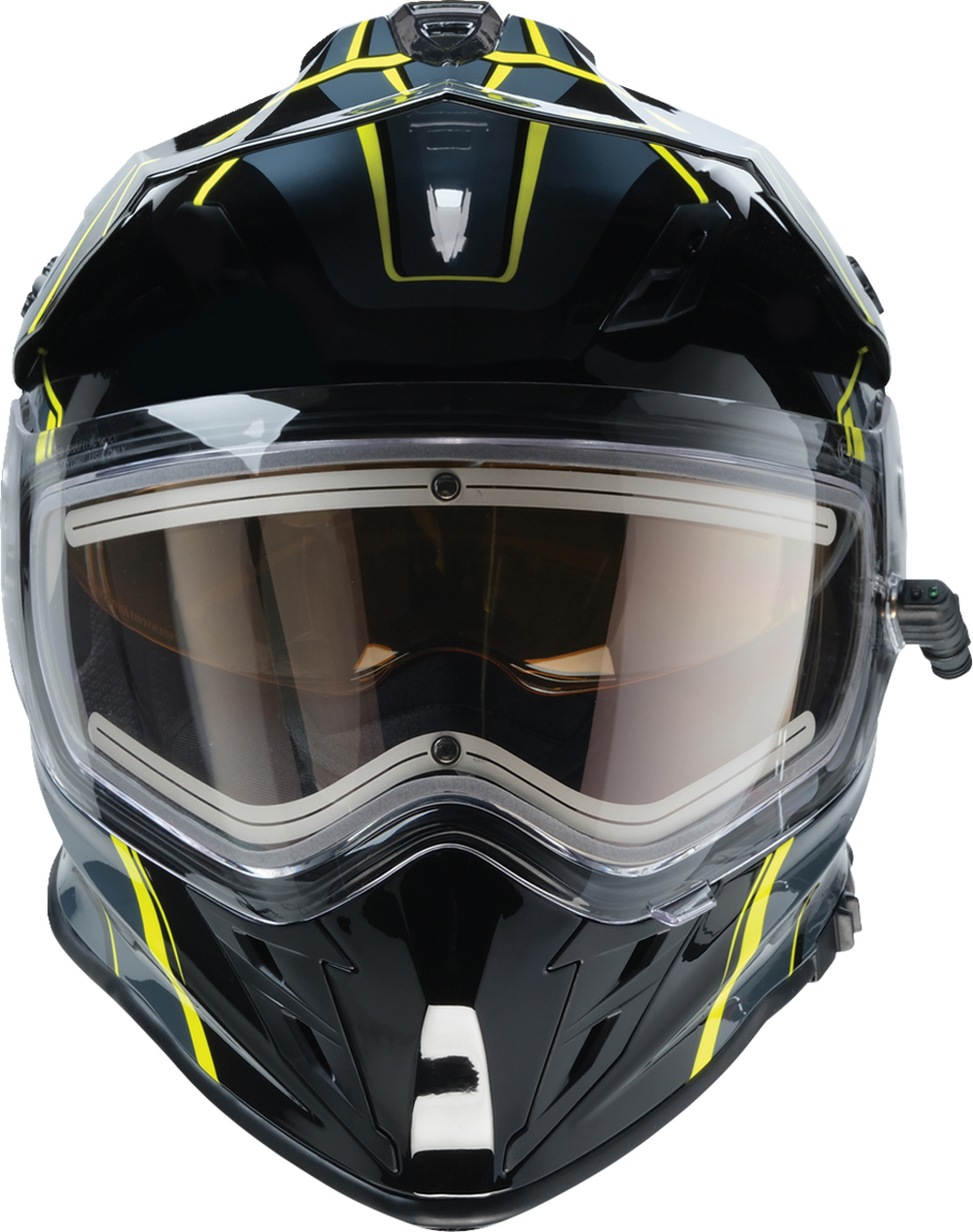Z1R Range 2.0 Snow Helmet in black and hi-viz, adult full face snow helmet with rotor design, size XS.