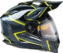 Z1R Range 2.0 Snow Helmet in black and hi-viz, full face adult snow helmet with rotor design, size XS.