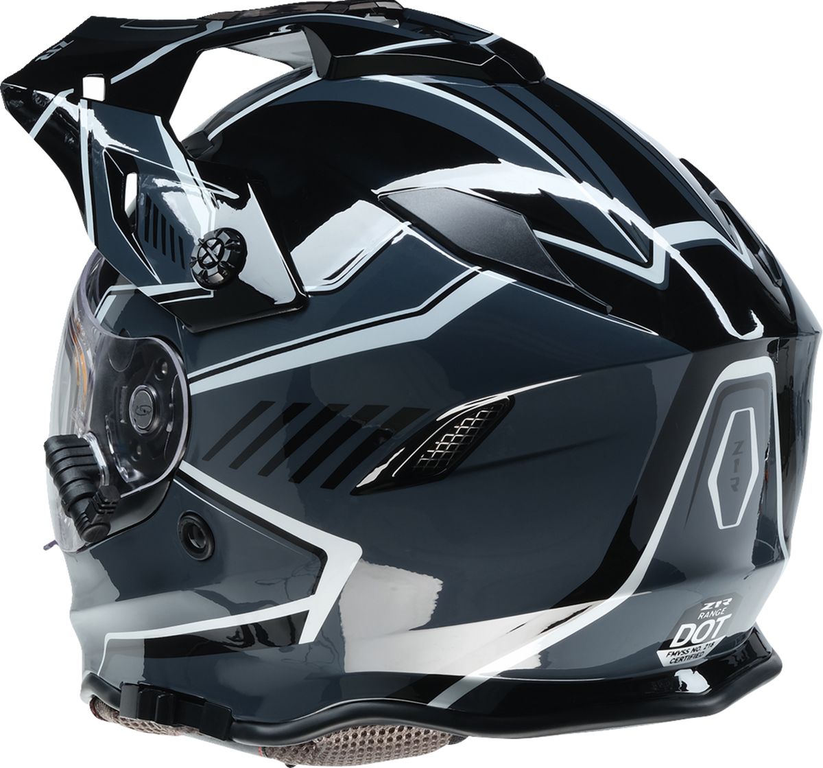 Z1R Range 2.0 Snow Helmet in gray and white, full face snow helmet for adults, small size, with rotor design.