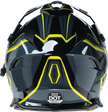 Z1R Range 2.0 Snow Helmet in black and Hi-Viz, adult full face snow helmet with rotor design, size XS.