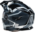 Z1R Range 2.0 Snow Helmet in gray and white, full face adult snow helmet with rotor design, size large.