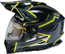 Z1R Range 2.0 Snow Helmet in black and hi-viz, adult full face snow helmet with rotor design, size XS.