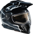 Z1R Range 2.0 Snow Helmet in gray and white, adult full face helmet with rotor design, size 2XL.