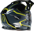 Z1R Range 2.0 Snow Helmet in black and hi-viz, adult full-face snow helmet with rotor design, large size.