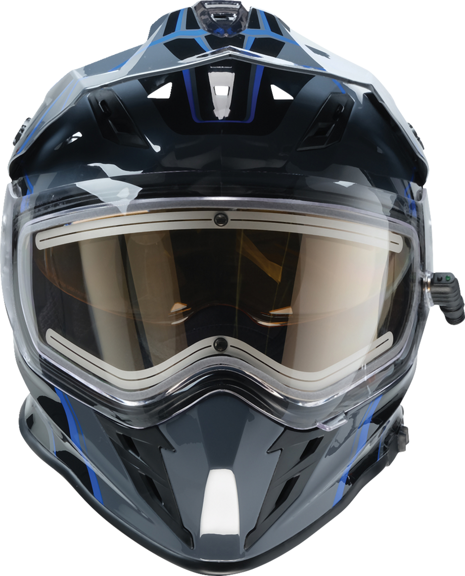 Z1R Range 2.0 Snow Helmet Rotor in black and blue, full face adult snow helmet, size XS, with aerodynamic design.