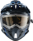 Z1R Range 2.0 Snow Helmet Rotor in black and blue, full face adult snow helmet, size XS, with aerodynamic design.