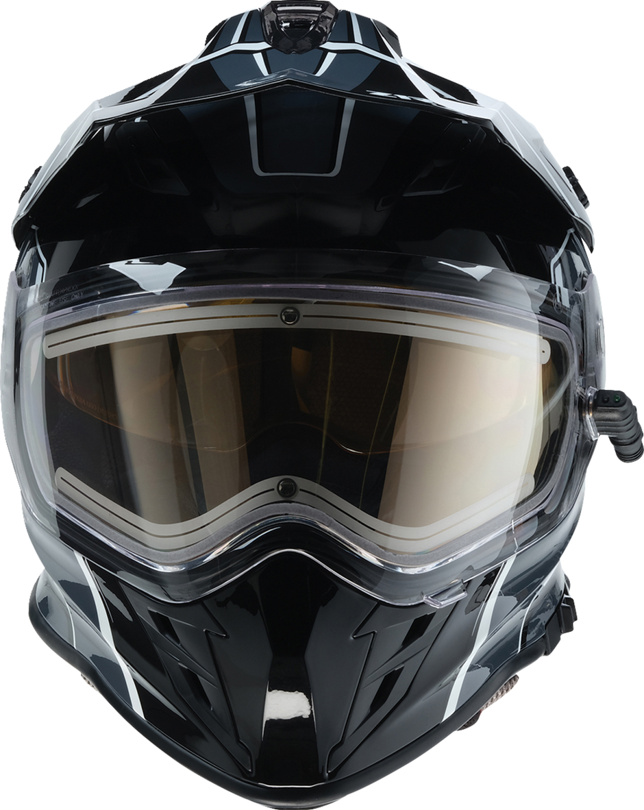 Z1R Range 2.0 Snow Helmet in Gray/White, full face adult helmet with rotor design, large size, for winter snow sports.