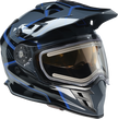 Z1R Range 2.0 Snow Helmet in black and blue, full face adult helmet with rotor design, size XS, for winter sports.