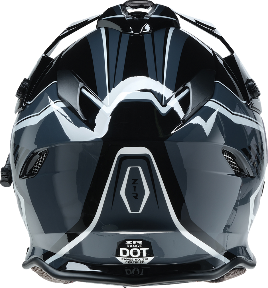 Z1R Range 2.0 Snow Helmet in gray and white, full face design for adults, size XL, with rotor vent details.
