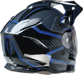 Z1R Range 2.0 Snow Helmet in black and blue, full face adult snow helmet with rotor design, size XS.