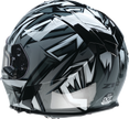 Z1R Warrant snow helmet in gray and white, full face adult helmet with visor, size XS, for winter snow sports.