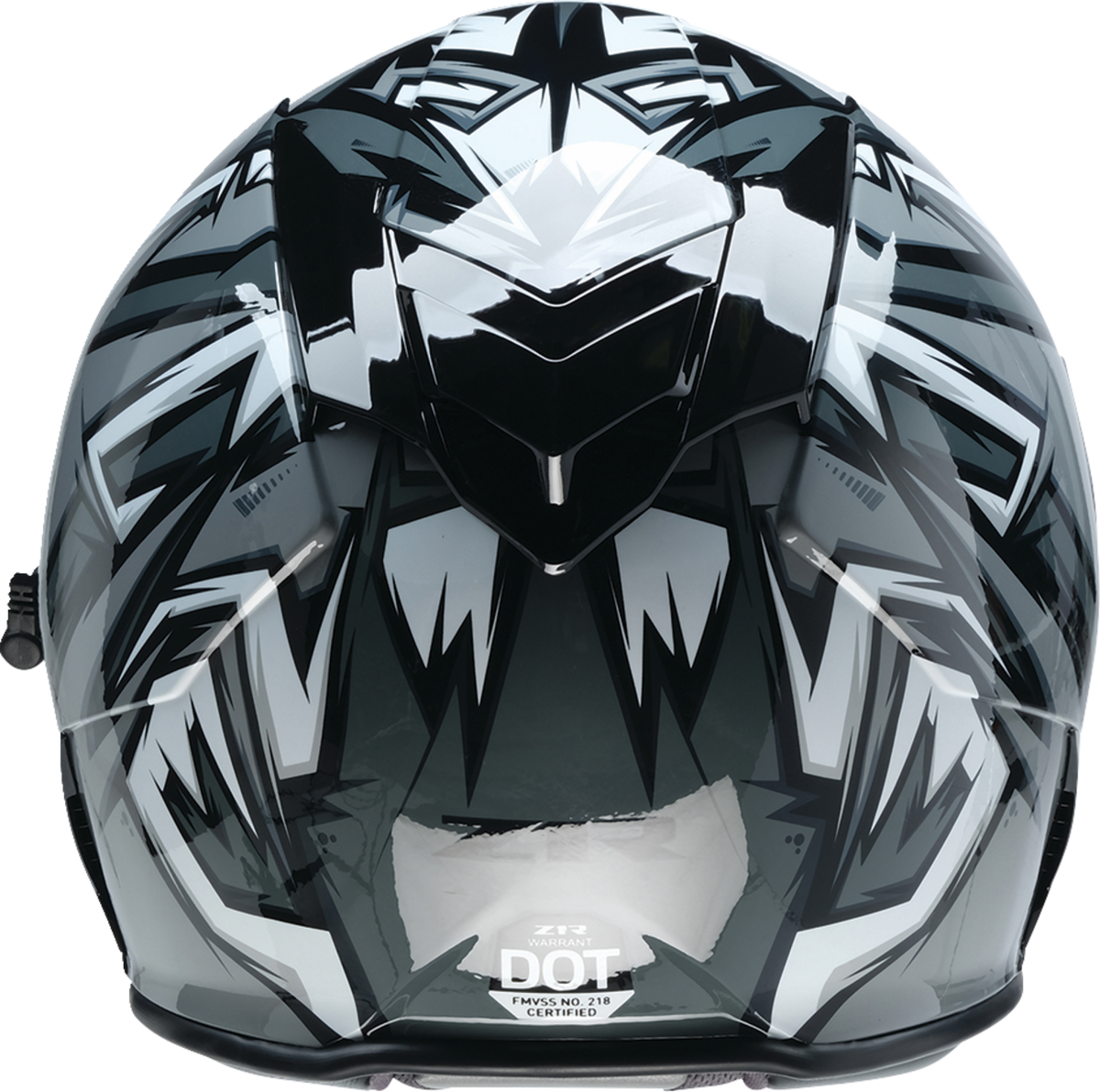 Z1R Warrant Snow Helmet in gray and white, full face adult helmet designed for snow sports, size XS.
