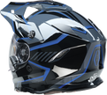 Z1R Range 2.0 Snow Helmet in black and blue, full face adult helmet with rotor design, medium size.
