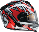 Z1R Warrant Snow Helmet for adults, full face design, red and white color, small size, ideal for winter sports.