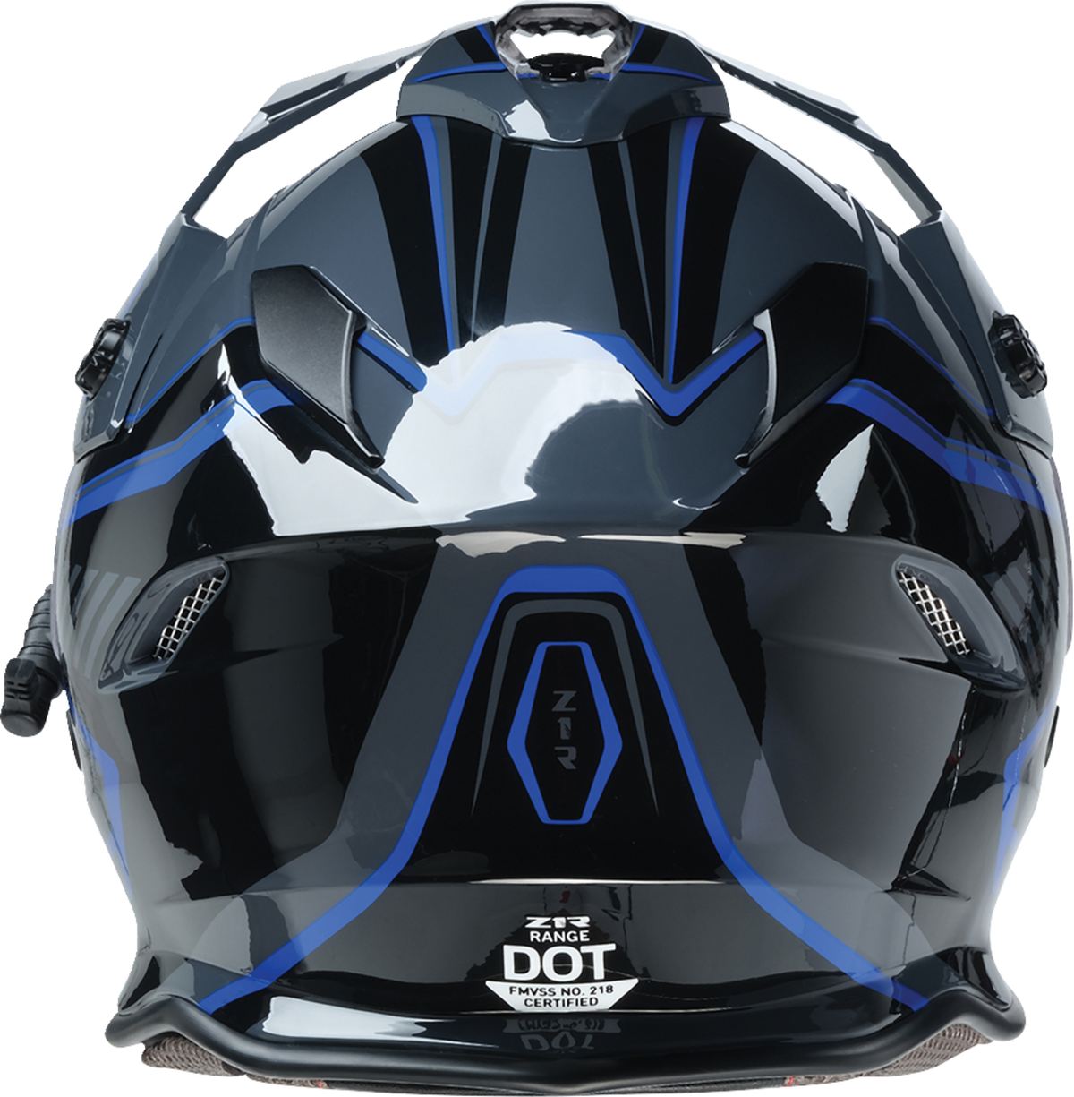 Z1R Range 2.0 Snow Helmet in black and blue, full face adult helmet for snowboarding and winter sports, medium size.
