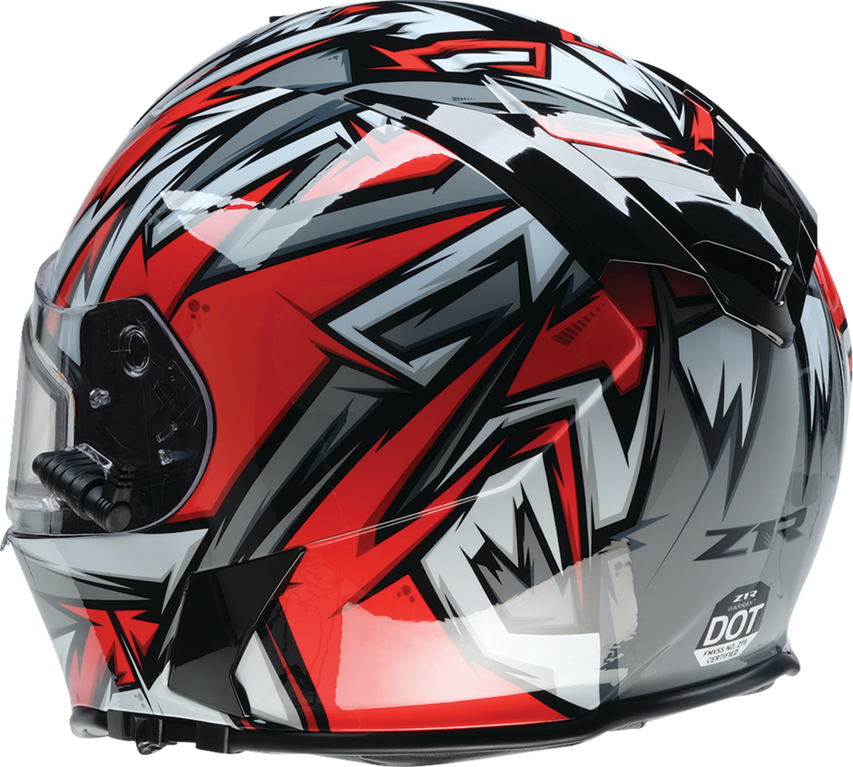 Z1R Warrant Snow Helmet in red and white, full face adult helmet with sleek design, size small for winter snowboarding.