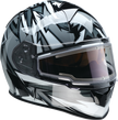 Z1R Warrant Snow Helmet in gray and white, full face adult snow helmet with visor, size XS, designed for winter sports.