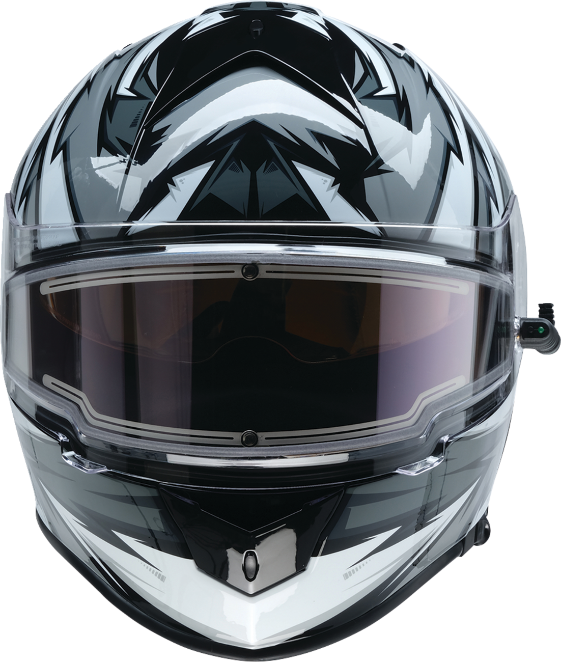 Z1R Warrant Snow Helmet in gray and white with full face design for adults, size XS, ideal for winter snow sports.