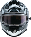 Z1R Warrant Snow Helmet in gray and white with full face design for adults, size XS, ideal for winter snow sports.