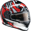 Z1R Warrant Snow Helmet Neuron in red and white, full face adult helmet for winter sports, size small.