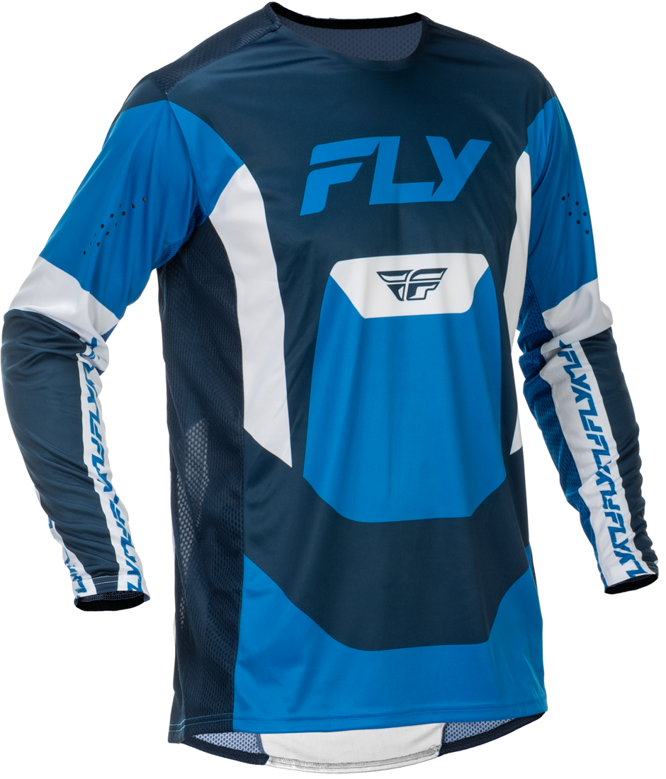 Lite Jersey Blue/White Lg