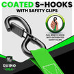 Rhino USA Medium Duty Ratchet Strap Tie-Down 4-Pack (Green)