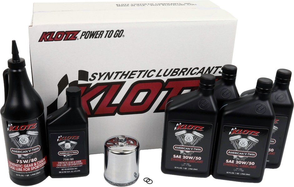 Premium Harley Davidson 4qt Synthetic Oil Change Kit