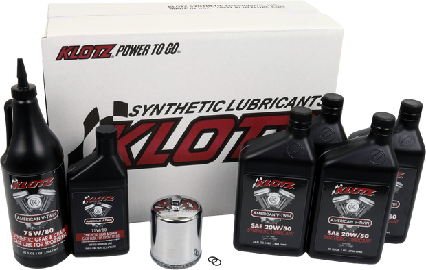 Premium Harley Davidson 4qt Synthetic Oil Change Kit