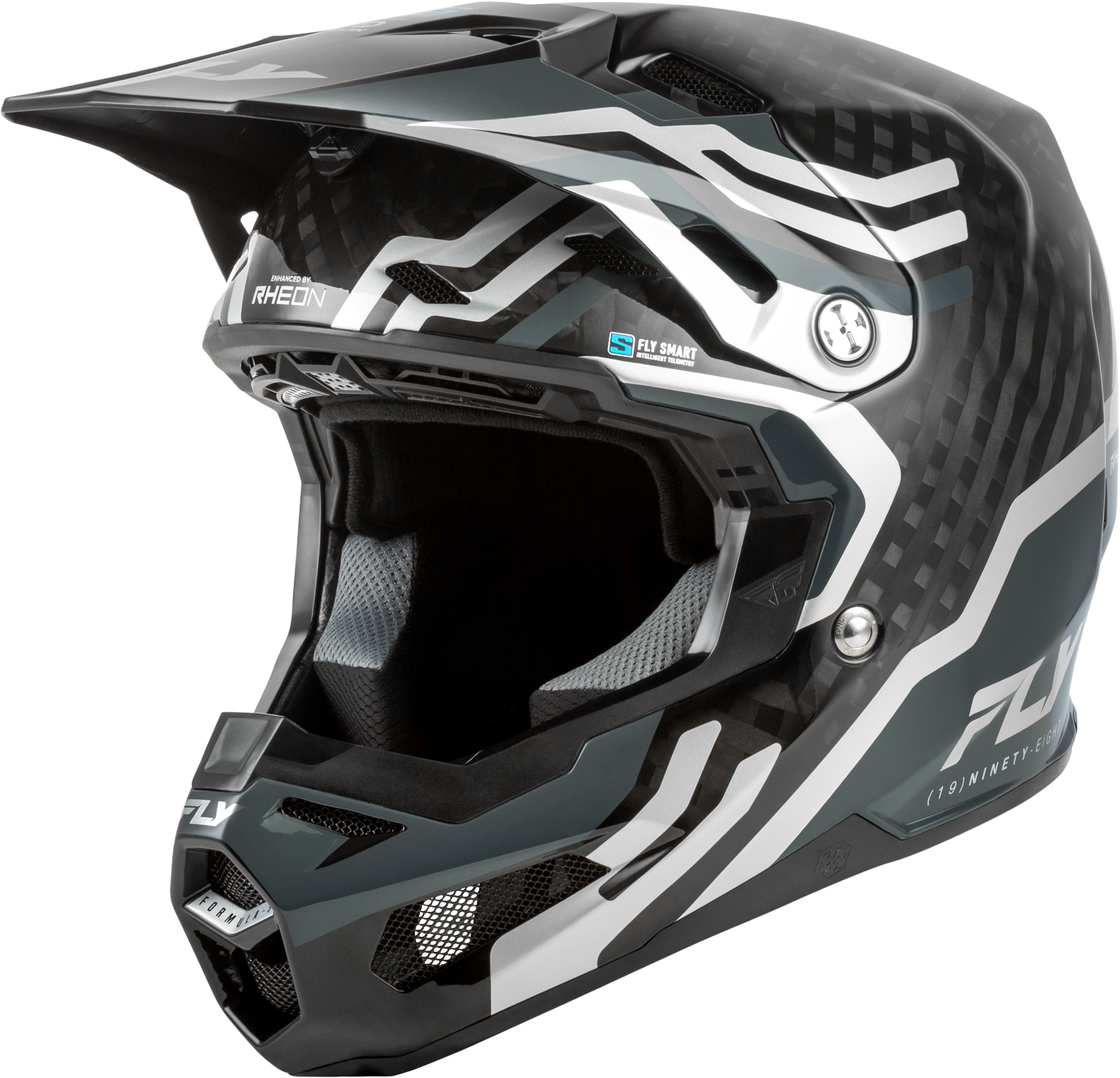 Formula S Carbon Byte Helmet Black Carbon/Grey/Silver 2x