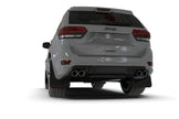 Rally Armor 18-22 Jeep Grand Cherokee SRT Trackhawk Black UR Mud Flap - White Logo