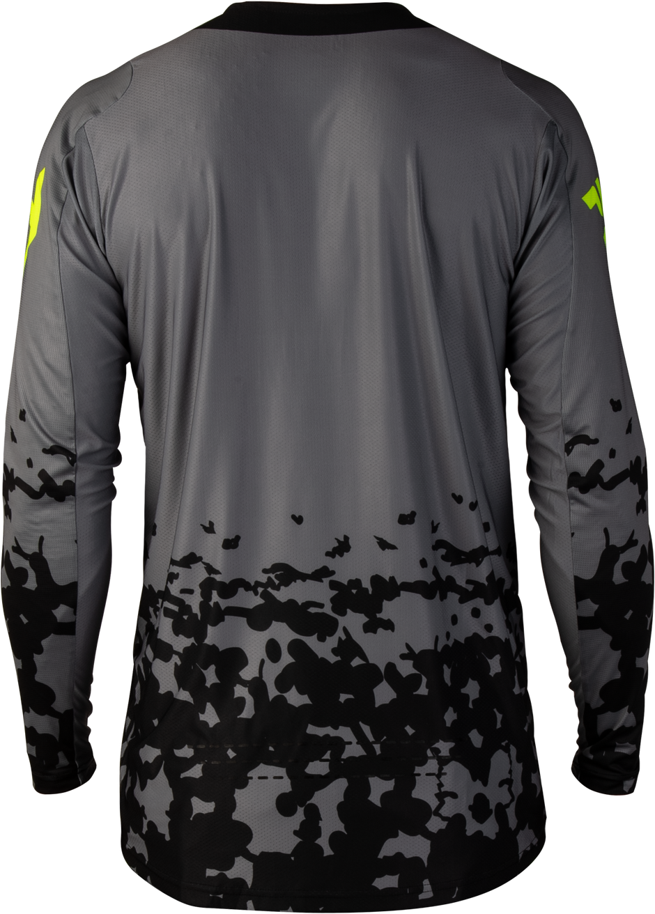 Lite Flake Jersey Grey/Hi Vis/Black Lg