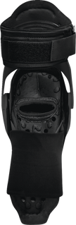 Black THOR Sentinel knee guards in size S/M with protective padding for riding and sports safety.