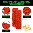 Rhino USA Recovery Traction Boards - Red (Pair)