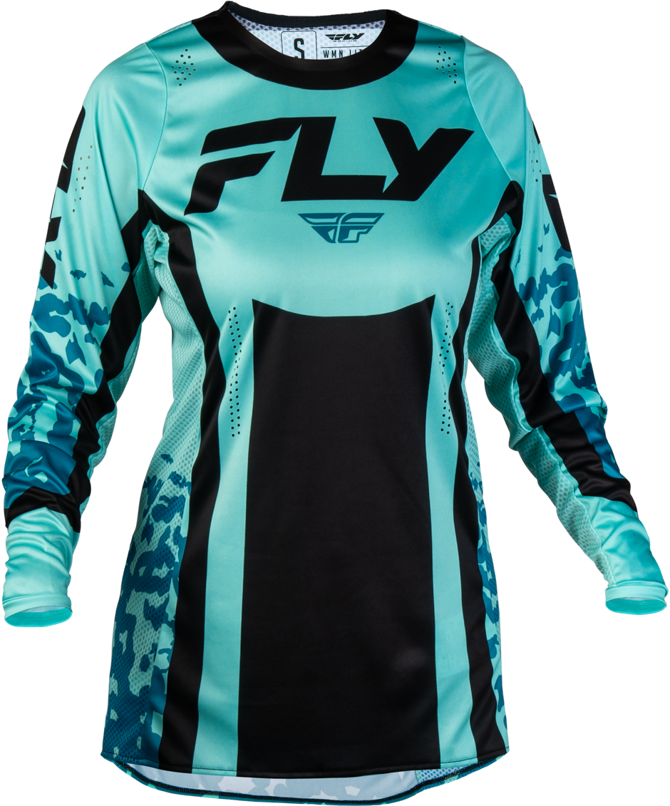 Women's Lite Flake Jersey Aqua/Teal/Black Lg